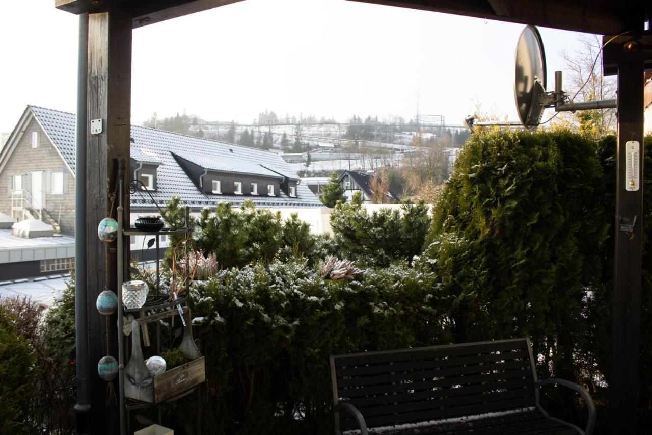 Bergkristall direkt am Bikepark und Skigebiet, 2 Schlafzimmer, Terrasse, abschließbarer Keller Winterberg Exterior foto